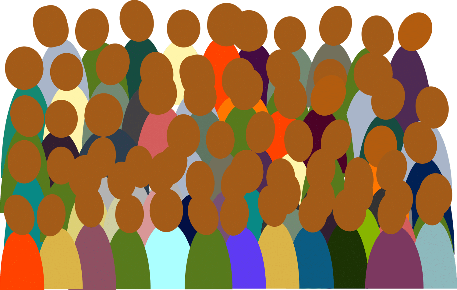 Graphic of diverse group of people