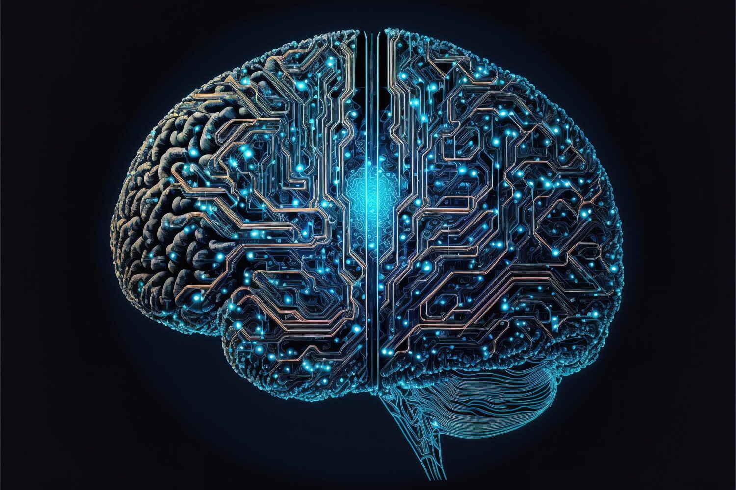 Graphic of human brain neuropathways