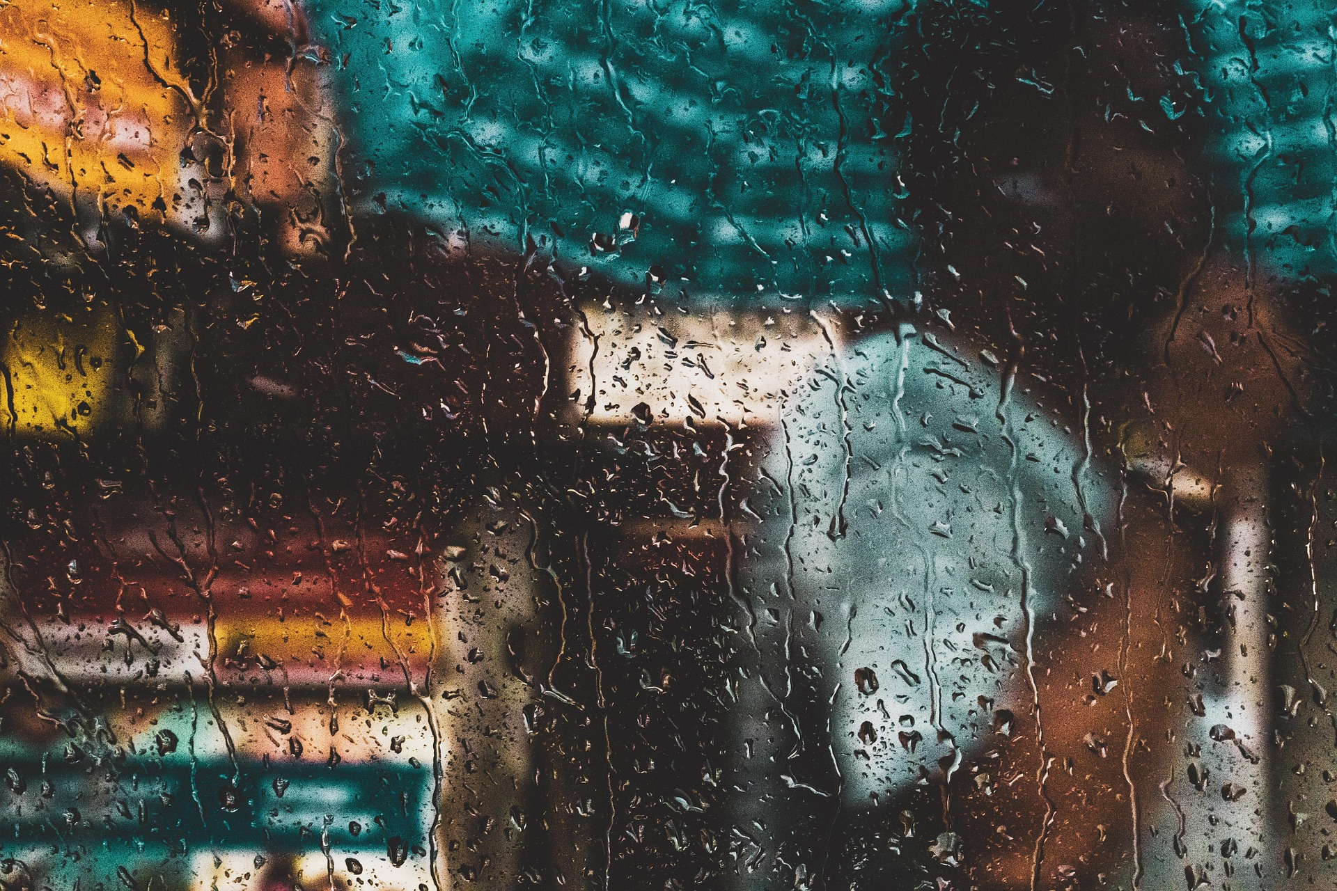 Rain on window