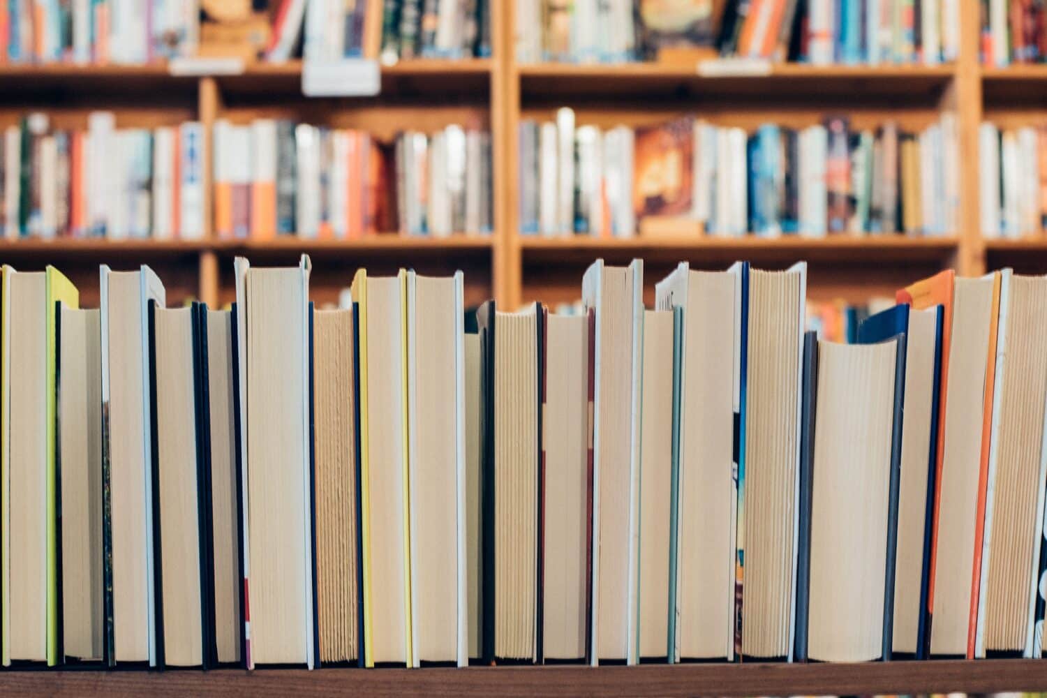 Shelves of books