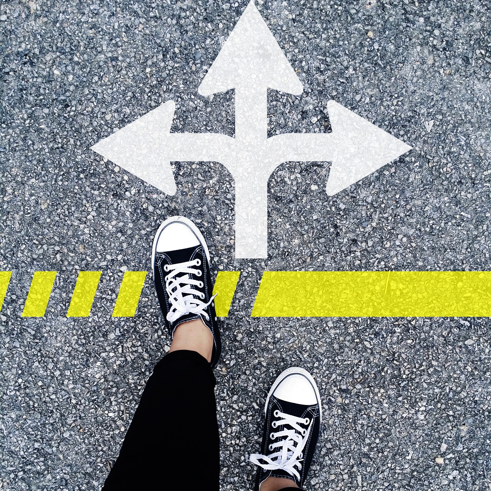 Arrows pointing many directions