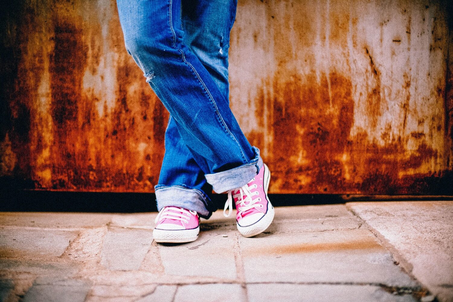 Pink converse